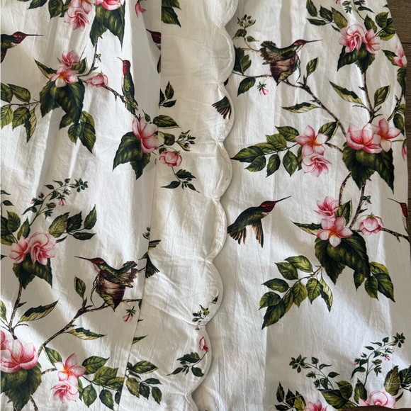 Heidi Carey White Hummingbird Classic Robe. 100 % Cotton - Picture 6 of 12